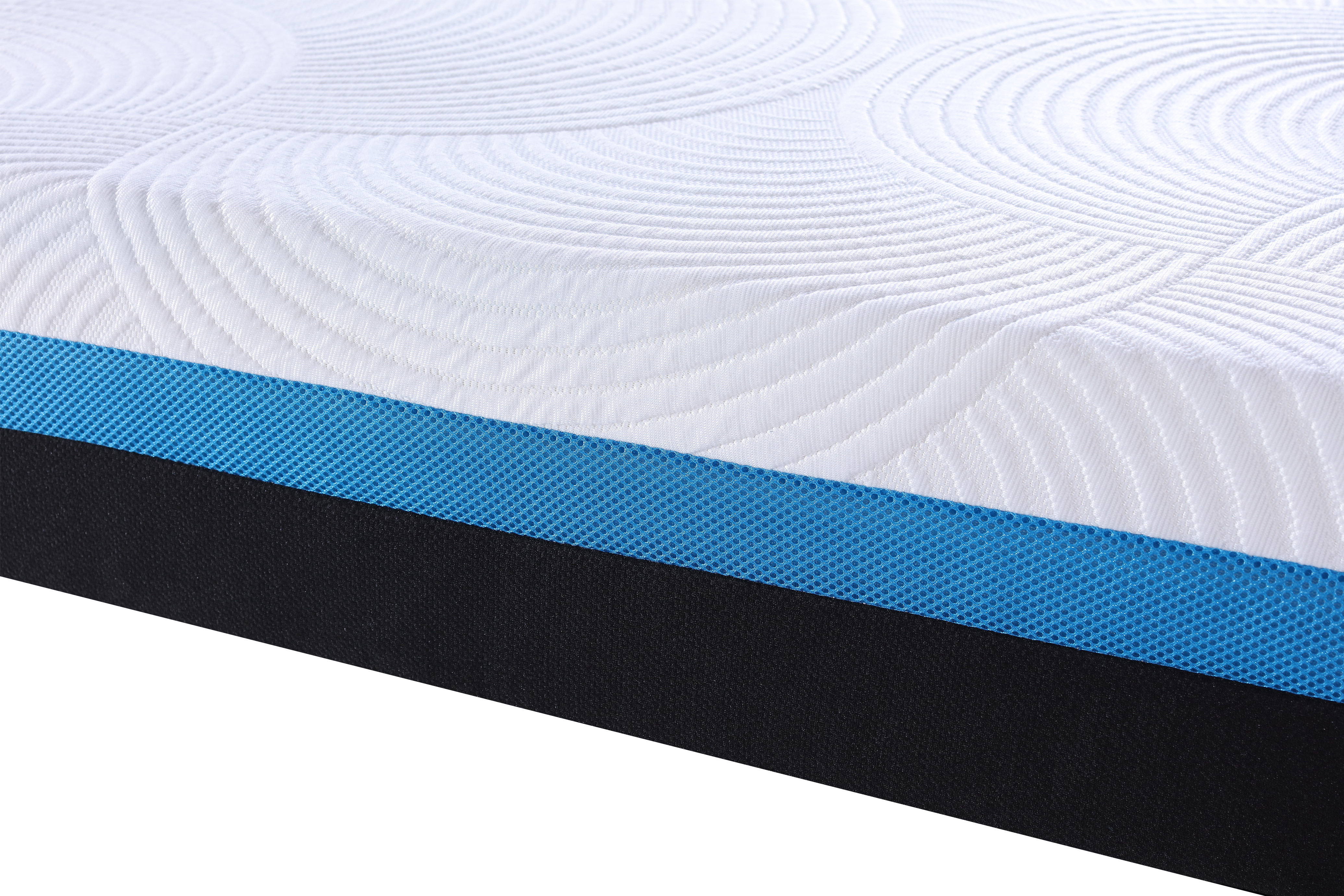 Hotels Cooling Fabric Visco Latex Memory Foam Hard Foam Mattress with Zipper 