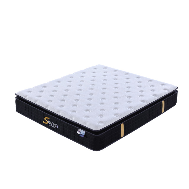 Gel Memory Foam Knitted Fabric Breathable Pillow Top Mattress 