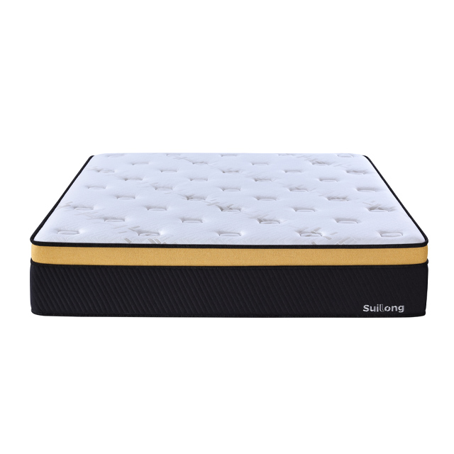 Memory Foam Natural Latex Euro Top Pocket Spring Mattress for Home