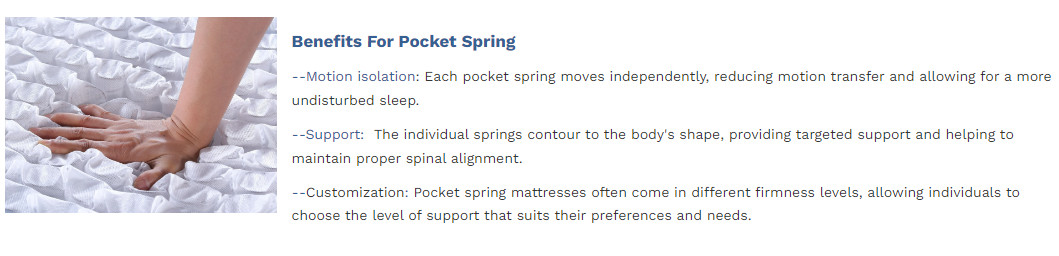 benefit for pocket spring